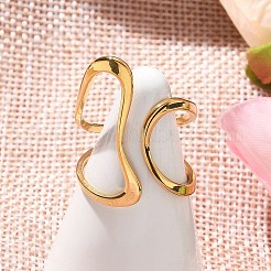 Offene Manschettenringe aus 304 Edelstahl für Damen&nbsp;RJEW-Z077-01G-08