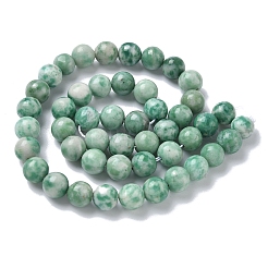 Натуральные зеленые пятна яшмовых нитей&nbsp;G-L651-A01-8mm