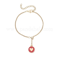 Регулируемые браслеты-слайдеры из нержавеющей стали 304 с якорной цепочкой.&nbsp;BJEW-JB13290