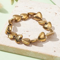 Эластичный браслет из синтетического немагнитного гематита с бисером в форме сердца&nbsp;BJEW-JB09479-01