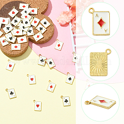 40шт 4 цвета подвески из цинкового сплава с эмалью&nbsp;ENAM-SC0009-97