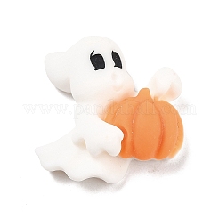 Призрак с кабошонами из непрозрачной смолы тыквы&nbsp;LS-RESI-F031-09