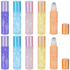 10 Stück 5 Farben Glas-Rollerballflaschen&nbsp;CON-GF0001-21