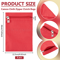 Sacs en toile à fermeture éclair&nbsp;ABAG-WH0077-09B-05