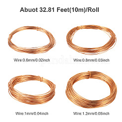 4 rotoli di filo di alluminio tondo di 4 misure&nbsp;AW-TA0001-04B-01