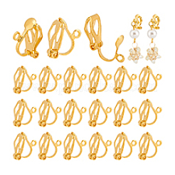 Латунные клипсы серьги&nbsp;FIND-PH0002-54B