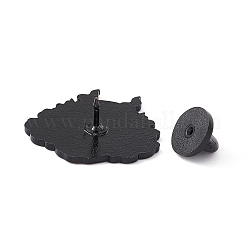 Totenkopf mit Flammenemaille-Anstecknadel&nbsp;JEWB-A005-18-01