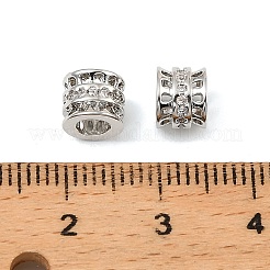 Латунные микро проложить кубического циркония бусы&nbsp;KK-C155-21P