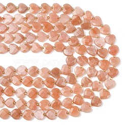Natürliche sunstone Perlen Stränge&nbsp;G-L654-M06-01