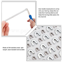 120 шт. 2 вида спиральных костяных наконечников из нержавеющей стали 304 и углеродистой стали&nbsp;FIND-BC0003-88