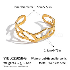 Полые браслеты-манжеты из нержавеющей стали 304 для женщин&nbsp;AP7431-1