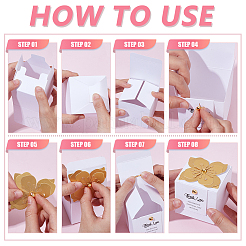 Картонные коробки для упаковки конфет&nbsp;CON-WH0816-026B-G