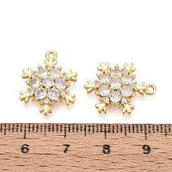 Латунные микропаве прозрачные подвески с фианитом&nbsp;X-ZIRC-S068-046-NF