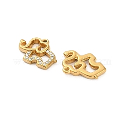 Подвеска из нержавеющей стали 304 со стразами&nbsp;STAS-U047-18G