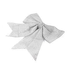 Рождественские тканевые украшения с большим бантом и подвеской AJEW-S088-05B