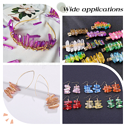 1 нить позолоченных бусин из натурального кварцевого кристалла&nbsp;G-OC0002-52A