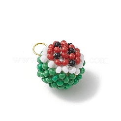 Подвески из стеклянных бусин в виде арбуза&nbsp;PALLOY-MZ00565