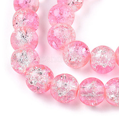 Perles de verre craquelé cuites au four&nbsp;CCG-S001-8mm-09-A