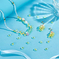 150 шт. светящиеся прозрачные стеклянные подвески-капли&nbsp;GLAA-PH0004-20