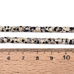 Natur Dalmatiner Jaspis Perlen Stränge&nbsp;LS-G-Q606-46A-01