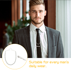 Латунный зажим для галстука&nbsp;AJEW-FG0003-09