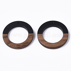 Pendentifs en bois de résine et de noyer&nbsp;RESI-T035-10