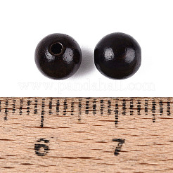 Perles de bois naturel non teintes&nbsp;WOOD-ZX010-05A