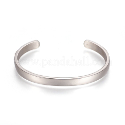 Bracciali a polsino in acciaio inossidabile 304&nbsp;STAS-I110-10-6mm