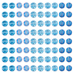 100 шт. 5 вида прозрачных гальванизированных стеклянных бусин с УФ-покрытием&nbsp;GLAA-TA0003-19B