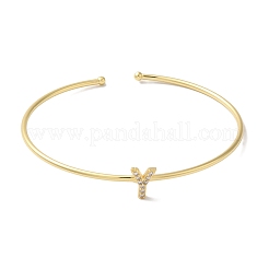 Bracelets en laiton plaqué en rack&nbsp;BJEW-A018-01G-Y