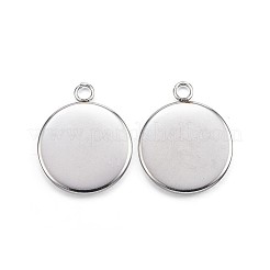 Подвеска-кабошон из нержавеющей стали 304&nbsp;STAS-F143-18P