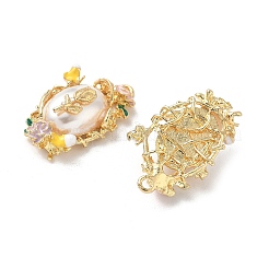 Подвески из эмали и сплава&nbsp;FIND-C074-24KCG