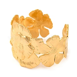 Браслеты-манжеты из нержавеющей стали 304 для женщин&nbsp;BJEW-G711-01C-G