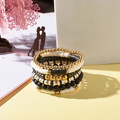 Набор браслетов хейши ручной работы из полимерной глины&nbsp;BJEW-JB07396