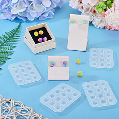 4 molde de silicona para hacer pendientes (2 estilos diferentes)&nbsp;DIY-TADJ0001-17