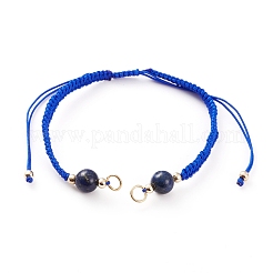 Fabrication de bracelet de perles tressées en fil de nylon réglable&nbsp;AJEW-JB00893