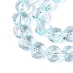 Backfarbe transparente Glasperlenstränge&nbsp;DGLA-N021-01A-01