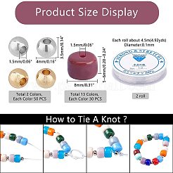 Наборы для изготовления эластичных браслетов своими руками&nbsp;GLAA-NB0001-16
