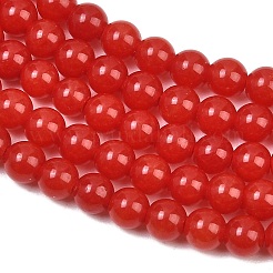 Naturali tinti giada bianca fili di perline&nbsp;GG-CBAEB22-B01-4mm-06