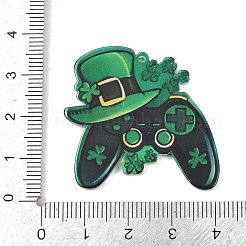 Непрозрачные акриловые подвески с принтом ко Дню Святого Патрика&nbsp;OACR-A045-05A