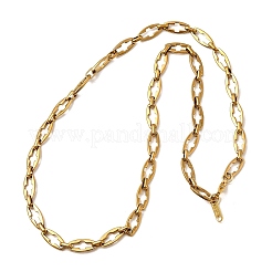 2 collana con catena a maglie incrociate in acciaio inossidabile 304&nbsp;NJEW-JN05433