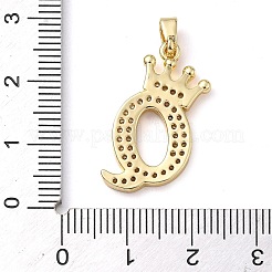 Gestell Messing micro ebnen Zirkonia Anhänger&nbsp;KK-D535-01Q-RS