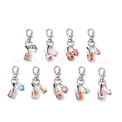 Подвеска для напитков из полимерной глины и стекла ручной работы&nbsp;HJEW-JM03340