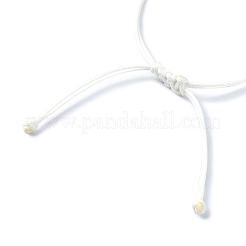 Fabrication de bracelets en macramé en acier inoxydable 304 pour porte-pierres&nbsp;AJEW-JB01193-03