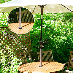 6 шт. 2 цвета ПВХ заглушка для отверстия под зонтик для патио стола и колпачки&nbsp;FIND-FH0016-74