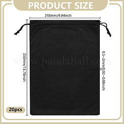 20 Stück Polyester-Kordelzugbeutel mit Kordel&nbsp;ABAG-GO0001-18