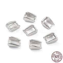 925 bélière à pince en argent sterling plaqué rhodium anti-ternissement&nbsp;STER-Z001-016A-P