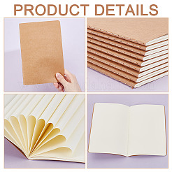 Blanko-Notizbücher aus Kraftpapier&nbsp;OFST-WH0008-11B