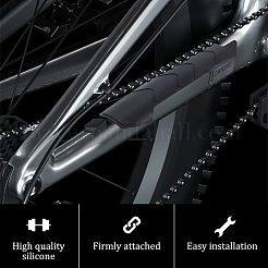 Protezioni del telaio del tubo obliquo della bicicletta in silicone&nbsp;AJEW-WH0317-17