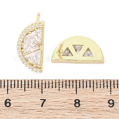 Серьги-гвоздики из циркония&nbsp;EJEW-Q015-15G